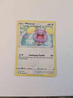 Whismur Pokemon Card Sword & Shield—Vivid Voltage 135