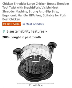 New in box. Chicken Shredder. See all photos. Great price. Cash and PICKUP ONLY