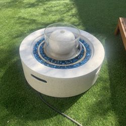 Propane Fire Put With Water Fountain