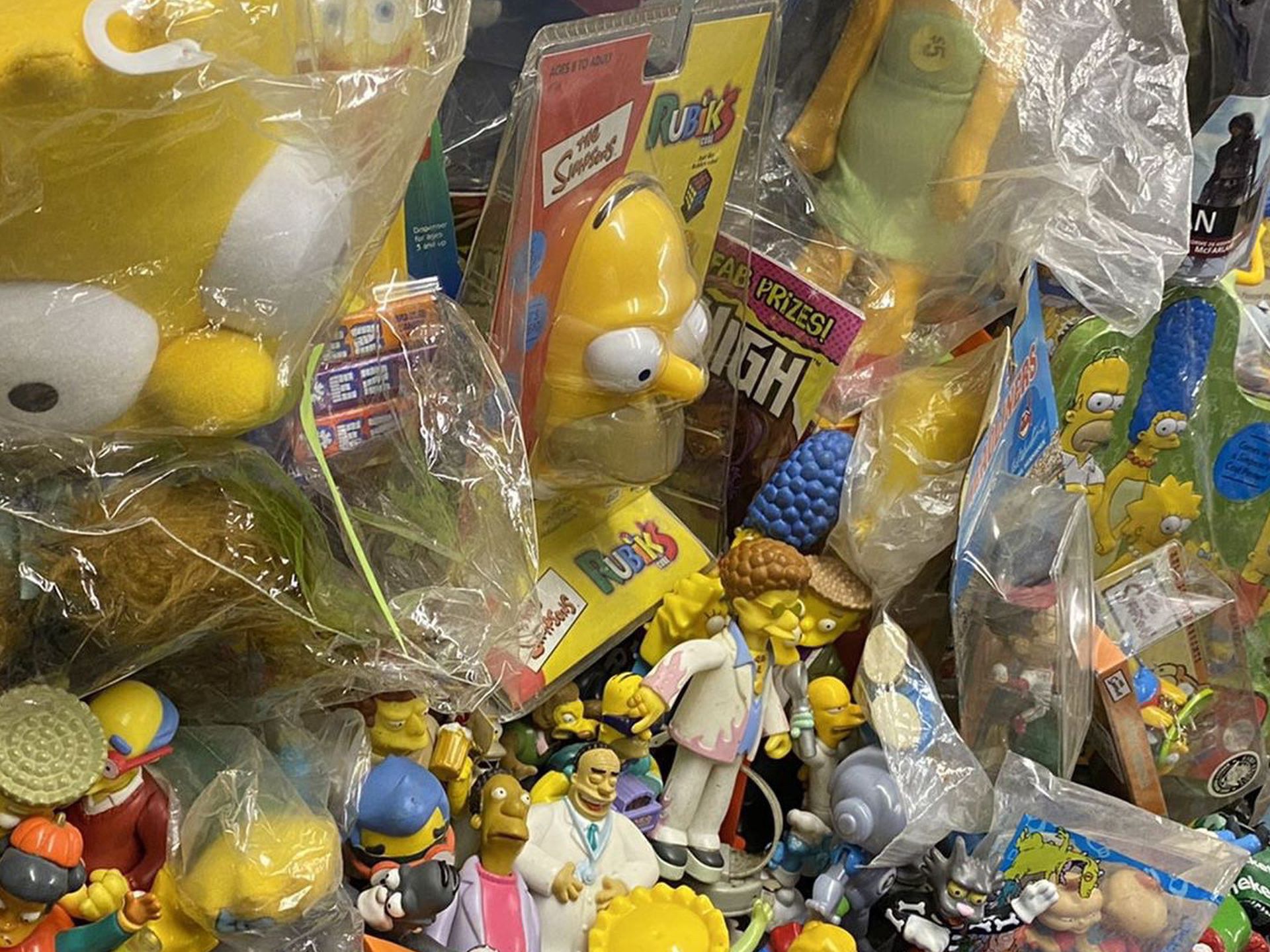 Simpson toys. Homer Bart marge Lisa