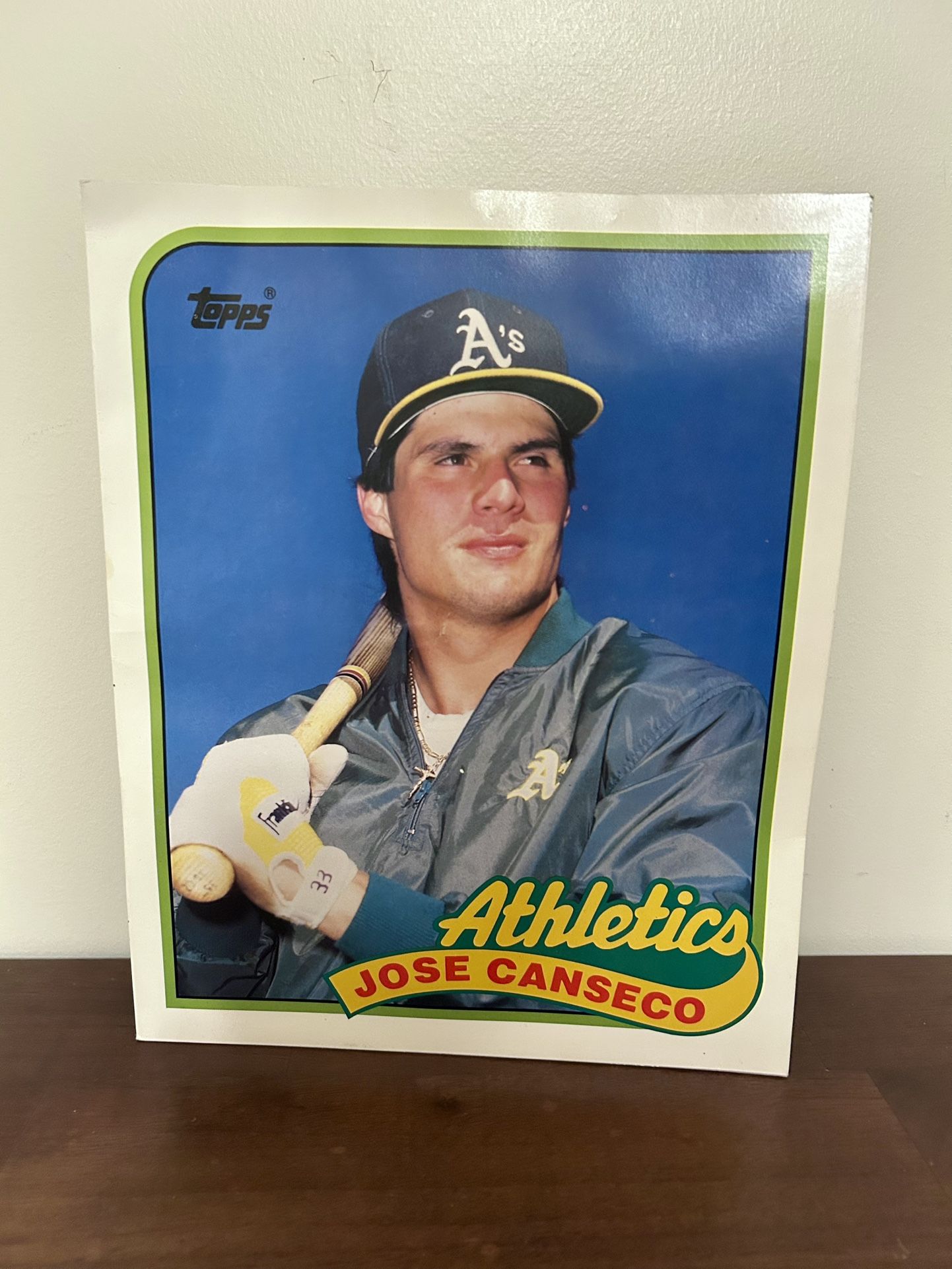 Topps Jose Canseco Folder 1989