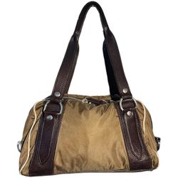 Vintage Miu Miu Golden Leaf Satchel Bag 