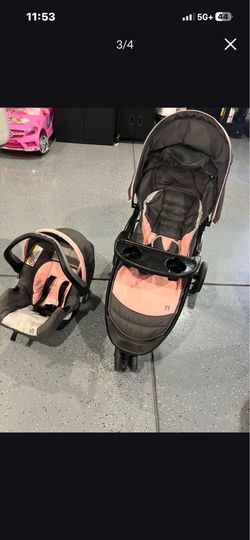 Baby Pink Stroller And Car Seat