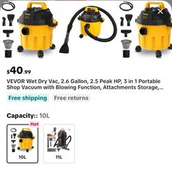 VEVOR wet dry Vac