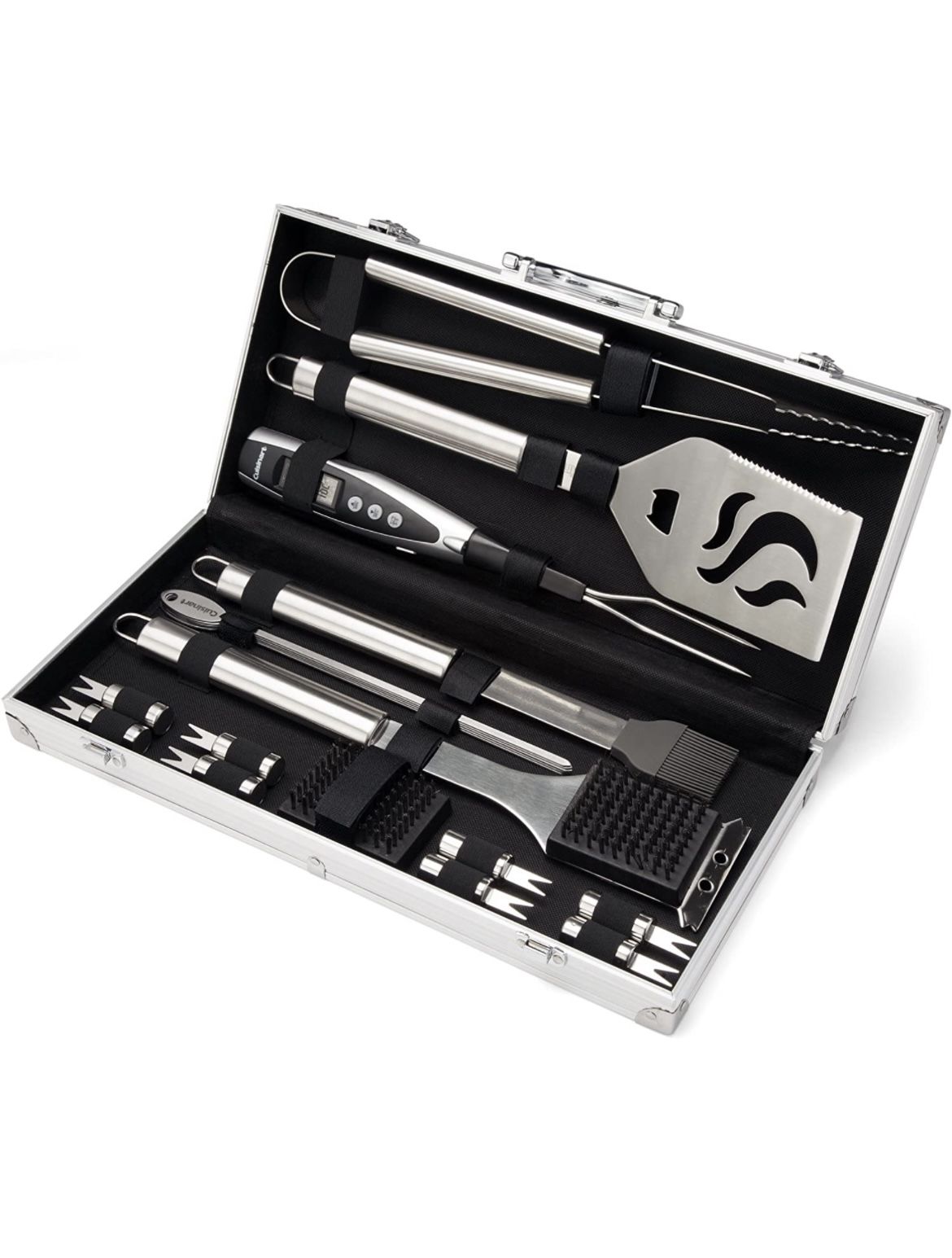 BBQ Tool Aluminum Carrying Case, Deluxe Grill Set