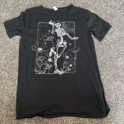Black And White Skeleton T-shirt