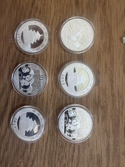Silver ounce pandas