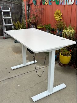 White Autonomous Standing Desk - Great Condition (53" x 29")