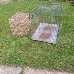  Unique Rare Girl Dog Cage Kennel Doghouse Pink 