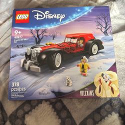 LEGO Disney Cruella De Vil’s Car Building Toy - 101 Dalmations Pretend Play Vehicle Building Set