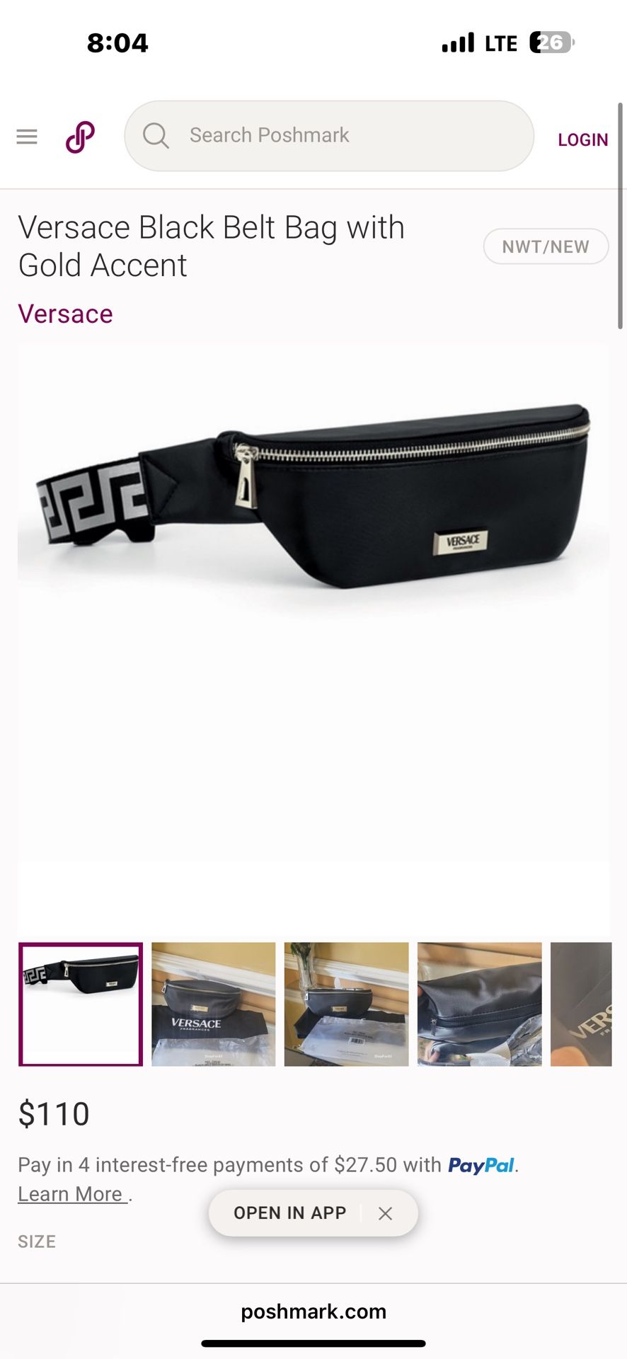 Versace Fanny Pack