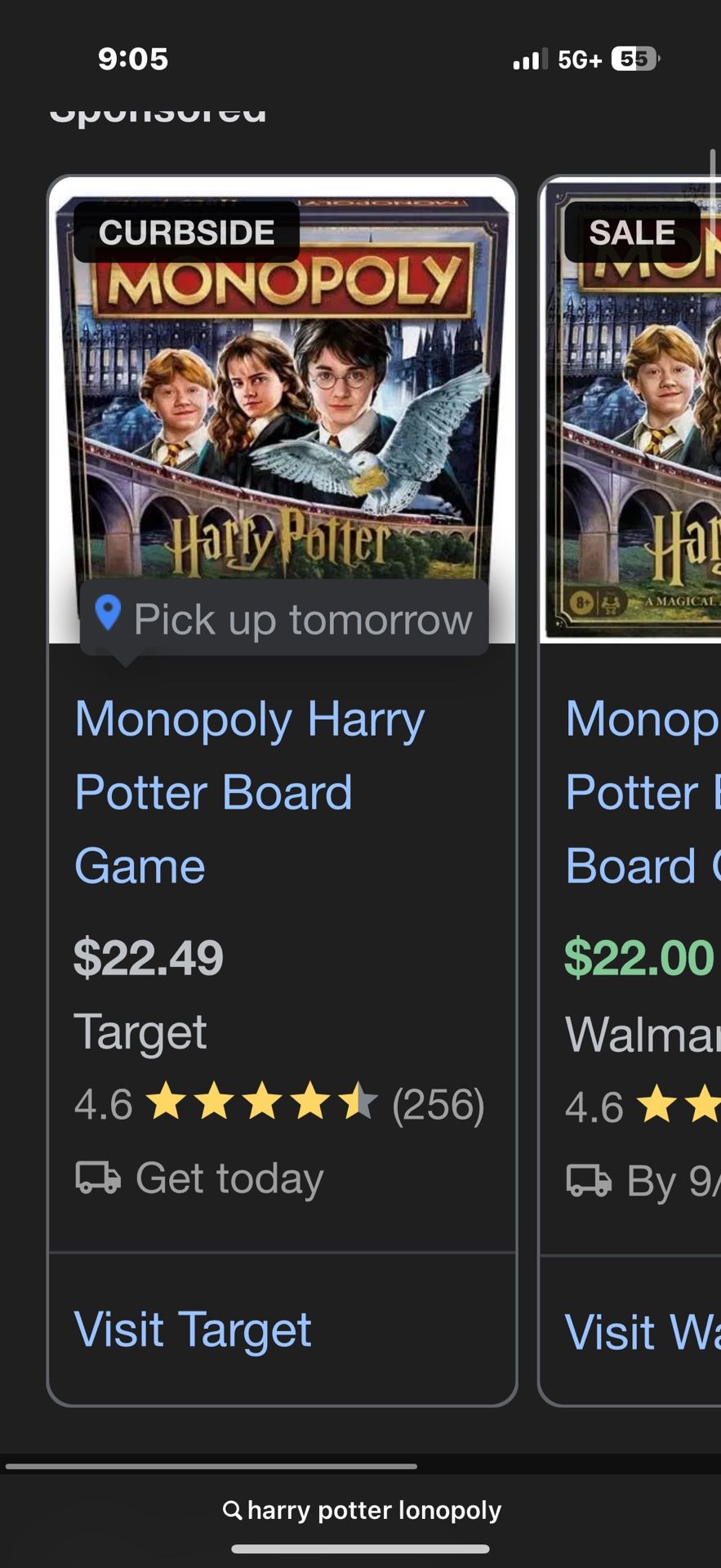 Harry Potter Monopoly 