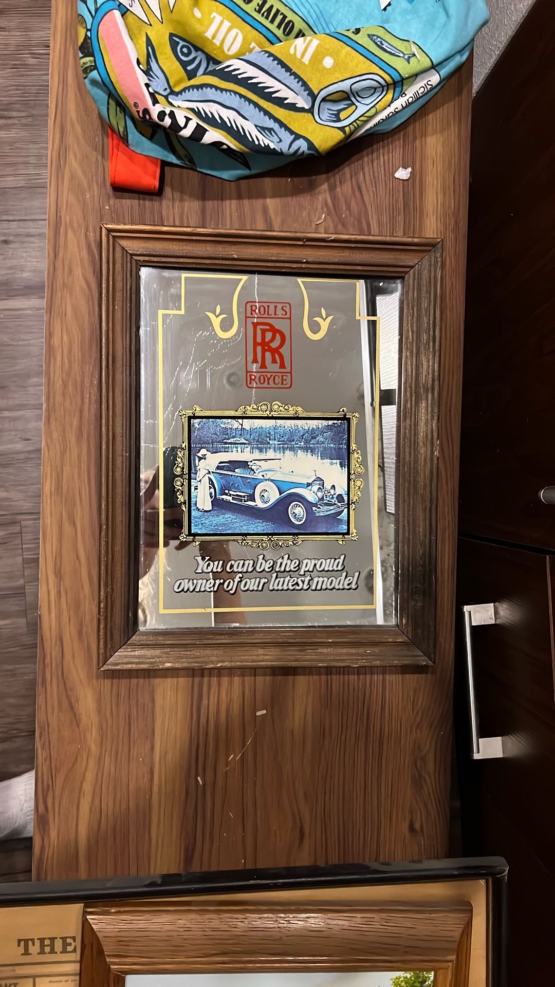 Rolls Royce framed mirror