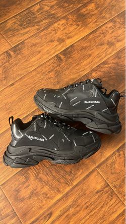Size 44EU(11-11.5)- Balenciaga Triple S Black Logo