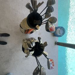 Two sets Golf clubs 