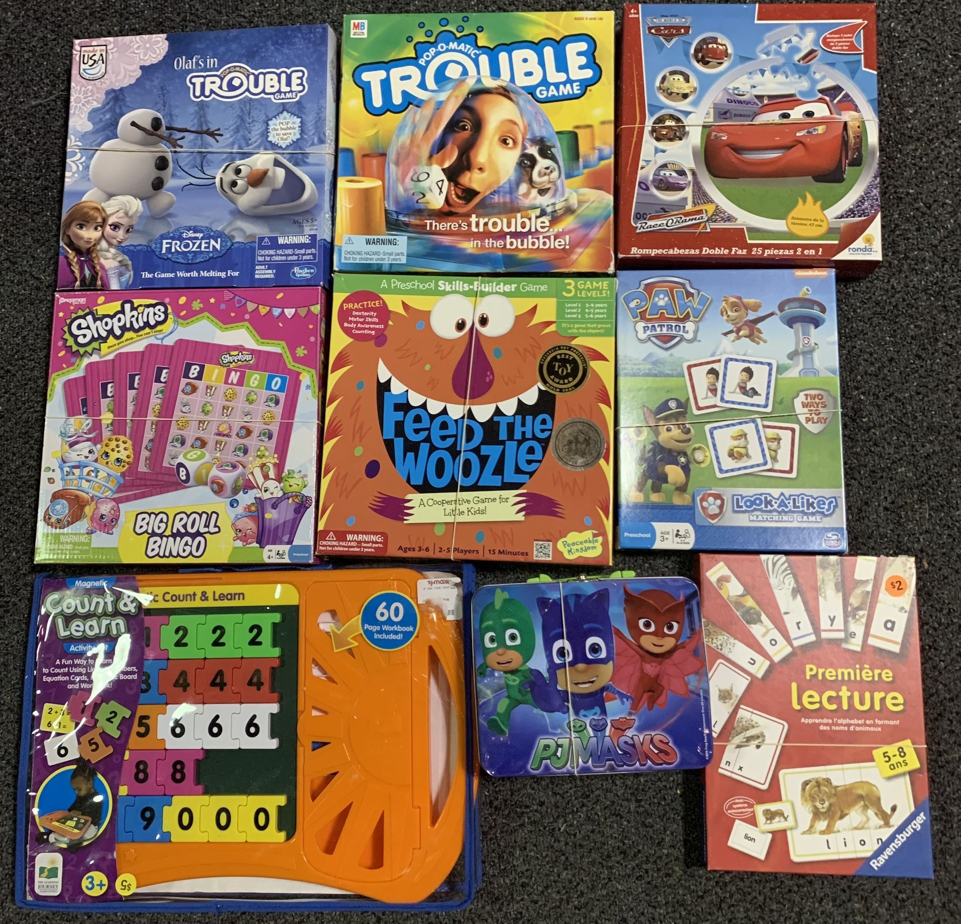 Bundle Of 9 Children Games And Puzzle