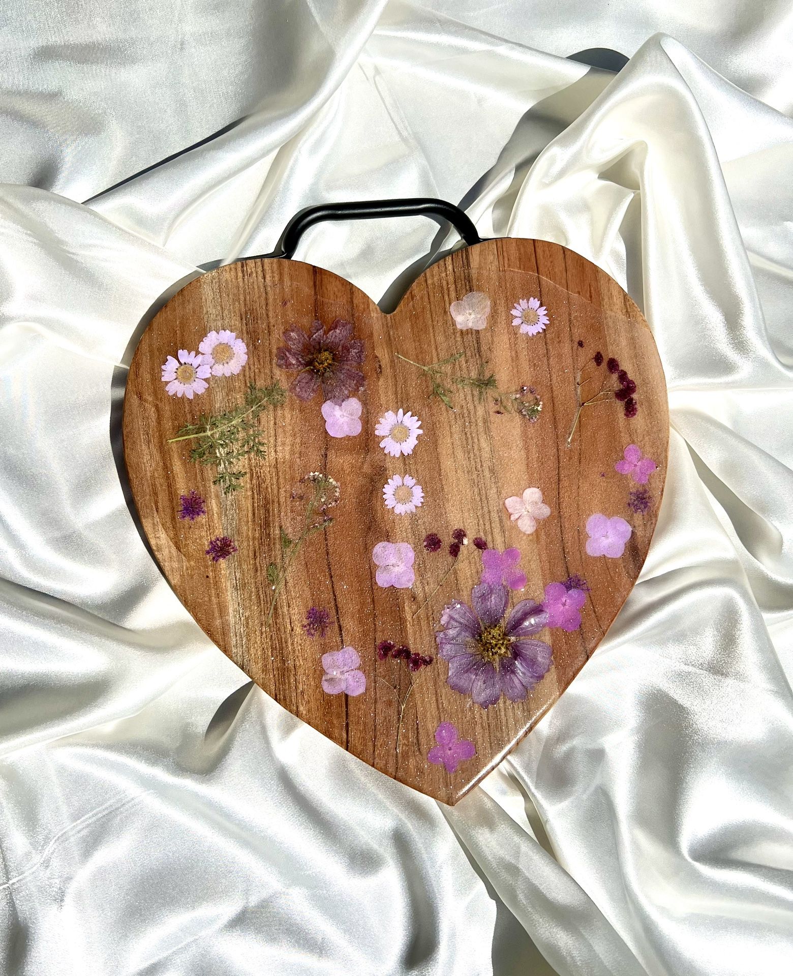 Heart Flower Charcuterie Board