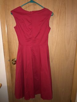 Brand new vintage women's 1950s red dress