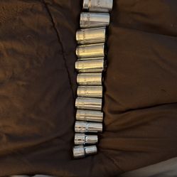 Mac 3/4 Deep Chrome 3/8 Dr Metric Socket Set