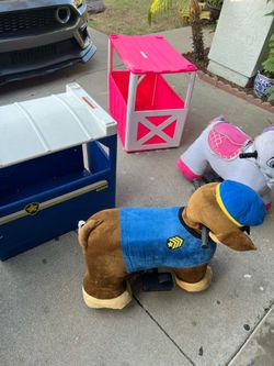 Ride on paw patrol and unicorn 2 of them