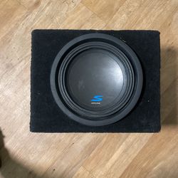 Alpine 10 Inch Subwoofer With Box
