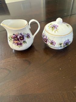 creamer, and sugar bowl Allyn Nelson creamer, and sugar bowl