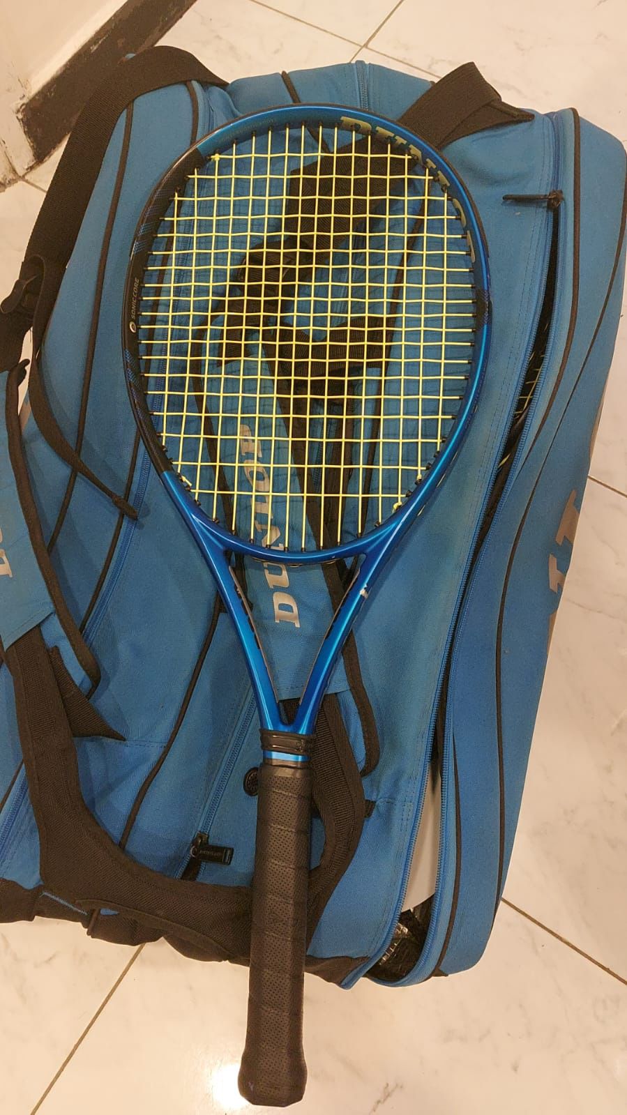 Tennis Racket! New Blue Dunlop 