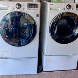 LG Washer & Dryer Pedestals – White (Set of 2)