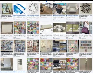 Moving garage sale furniture art toys books brand purses shoes stamps
