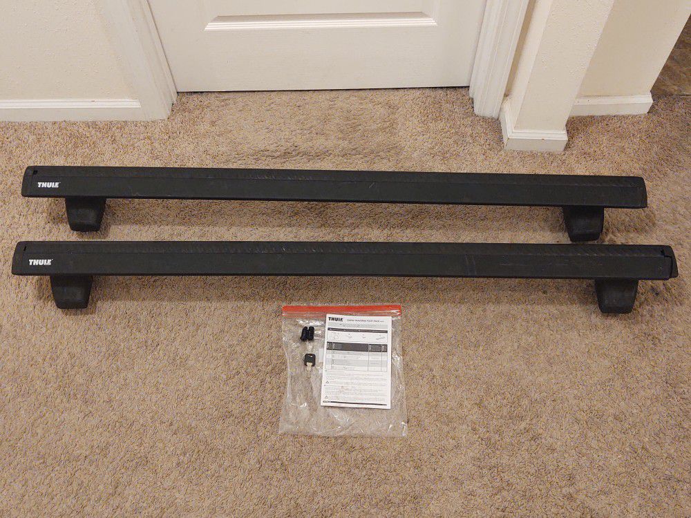 Thule ARB53B 53" Roof Rack Bars with Rapid Traverse Foot Pack - READ