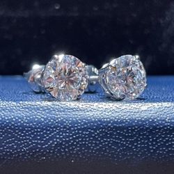 Diamond Earring Studs - 2.14ctw E VS1