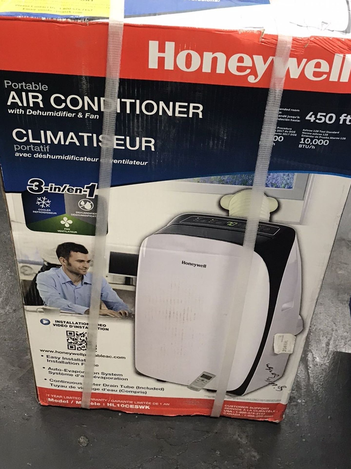 Honeywell 5500-BTU DOE (10000-BTU ASHRAE) 115-Volt White Portable Air Conditioner