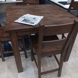 *Dining Room Special*---Brantley Rustic Wood Dining Table Sets W/4 Chairs---Delivery And Financing🤠