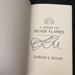 SIGNED A Court of Silver Flames1st Ed