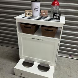 Large Pet Feeder Station-dog food storage (Bundle)