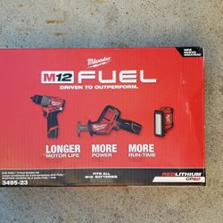Milwaukee 12m Fuel Combo Kit Brand New Sealed 
