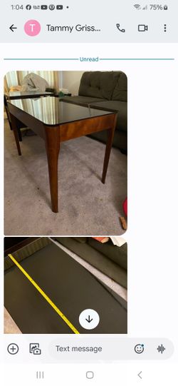 Glass Top  Table See Description 