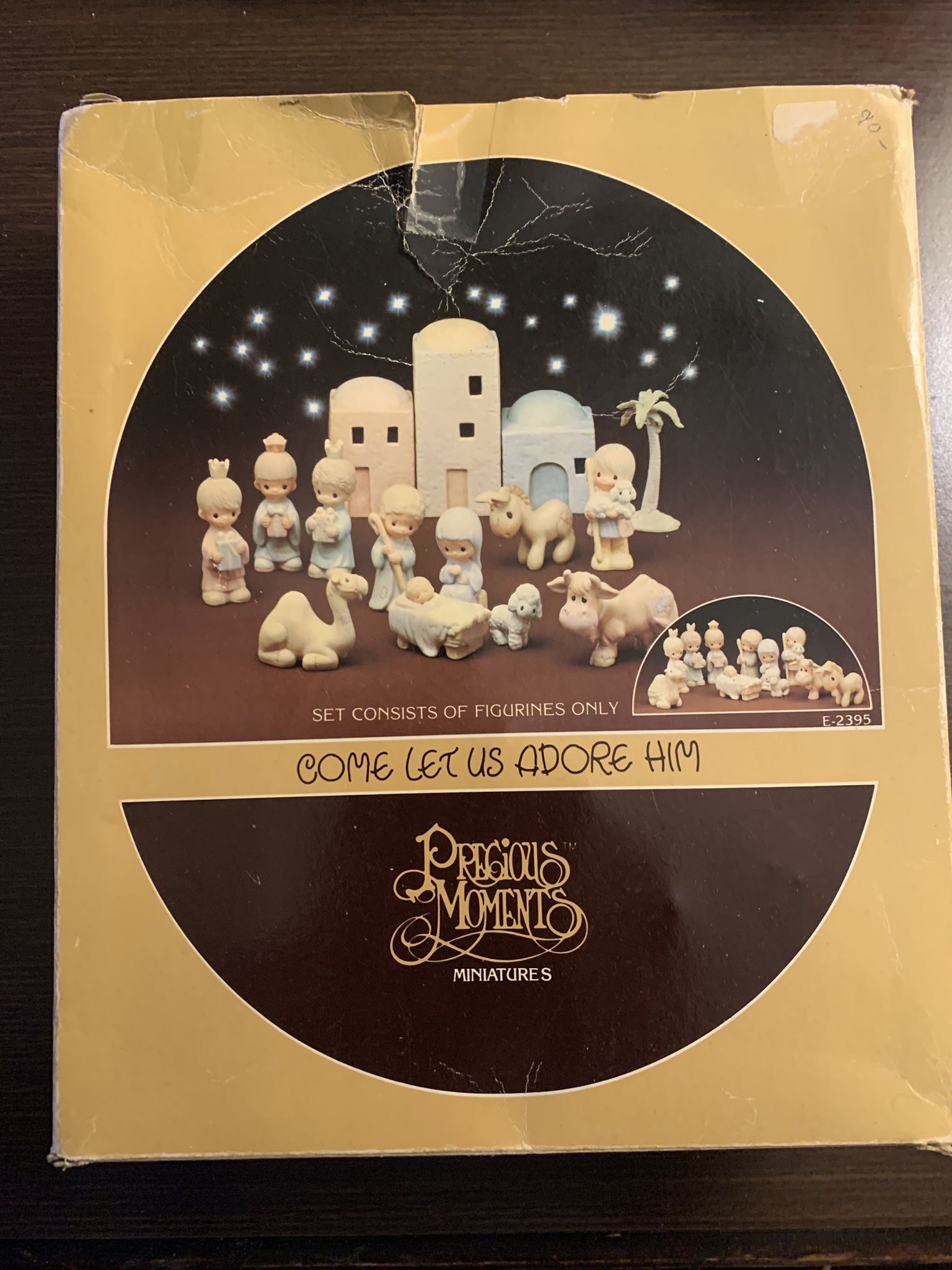 Precious Moments Nativity Figure And Wall Extra Bundle!