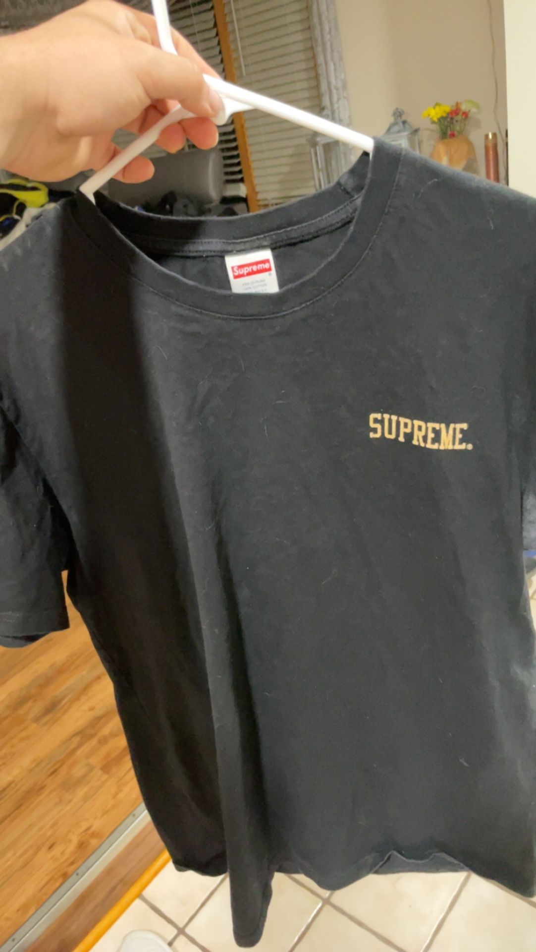 Supreme Black Lamborghini Tee Shirt Size L