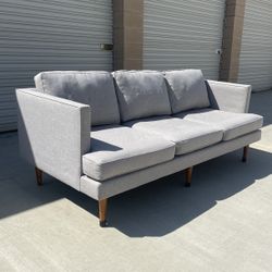 Modern Gray West Elm Couch Sofa