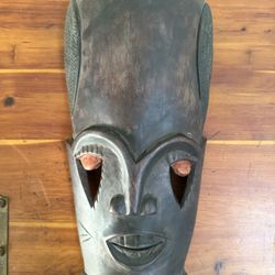 Hand-Carved African Art Mask