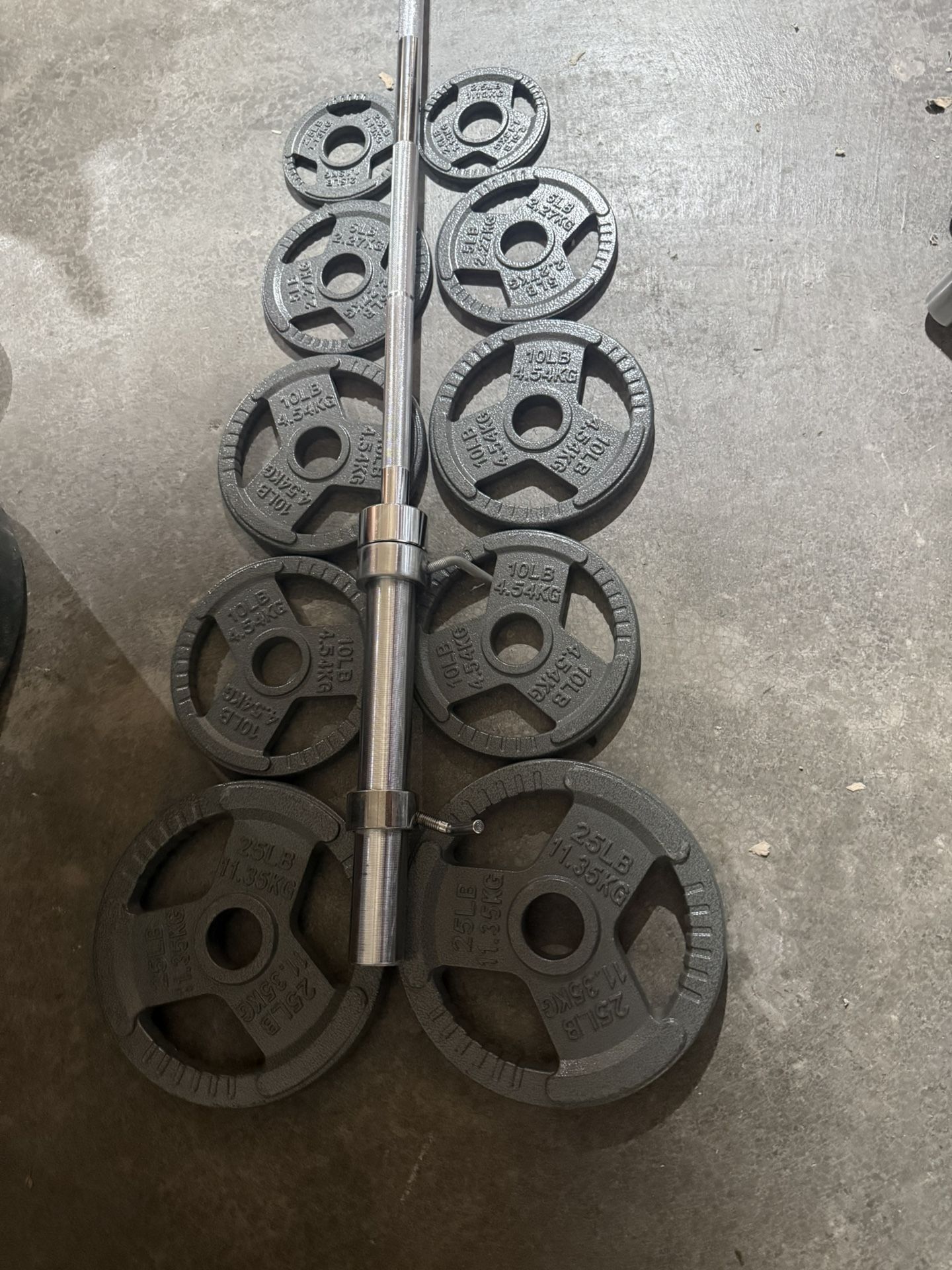 Olympic weights barbell set