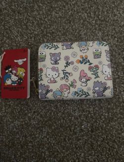 Hello kitty and friends soft tag loungefly wallet