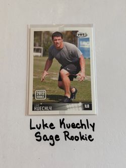 Luke Kuechly Carolina Panthers Hall of Fame LB Sage Rookie Card.