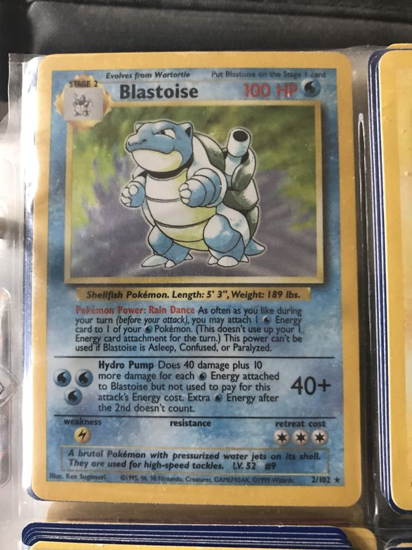 Pokémon Blastoise Holographic Card Gen. 1 for Sale in