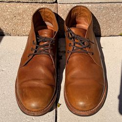 Rhodes Footwear Huckberry Leather Chukka Boots 87599 Men's 11.5 Brown Vibram