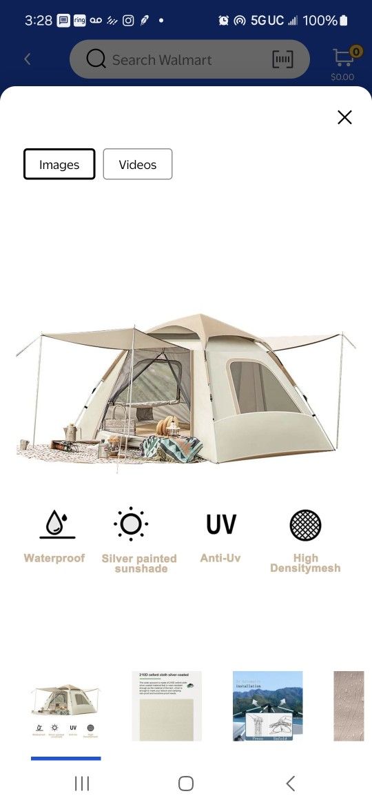 4 Person Instant Camping Tent
