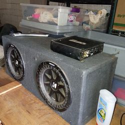 Pioneer 10" speakers and amp