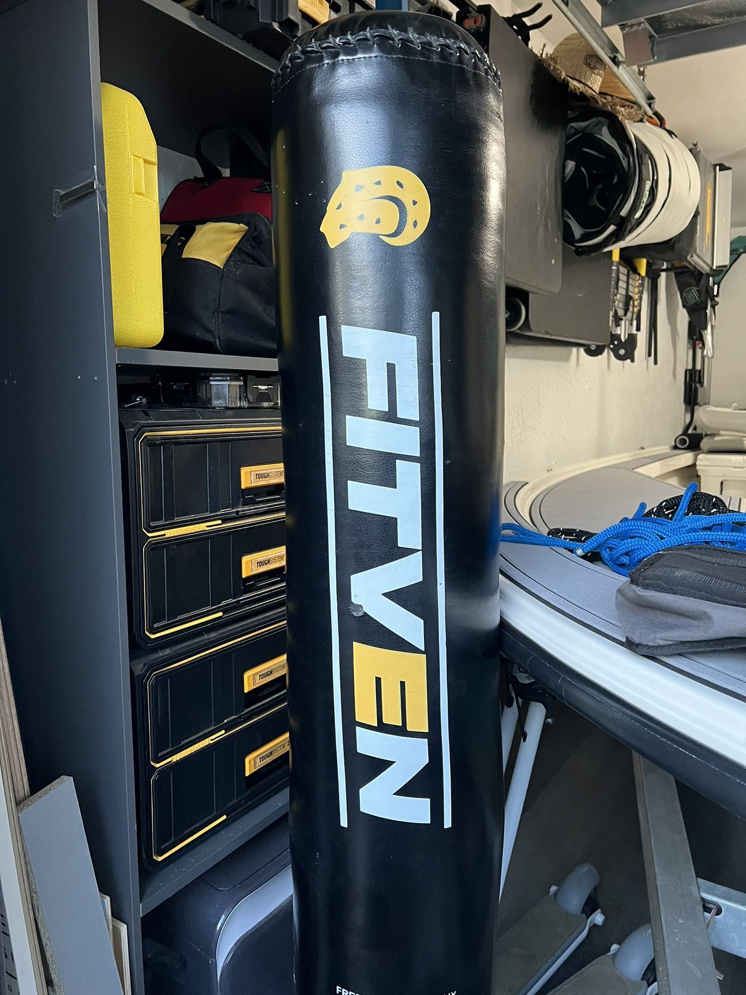 FITVEN Freestanding Punching Bag 70''-190lbs with Boxing