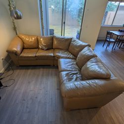 Free Leather Sectional Couch